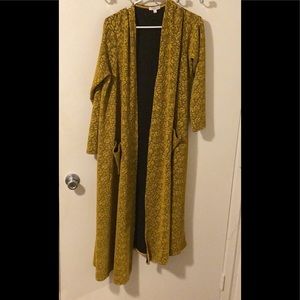 Lularoe sarah gold floral duster cardigan